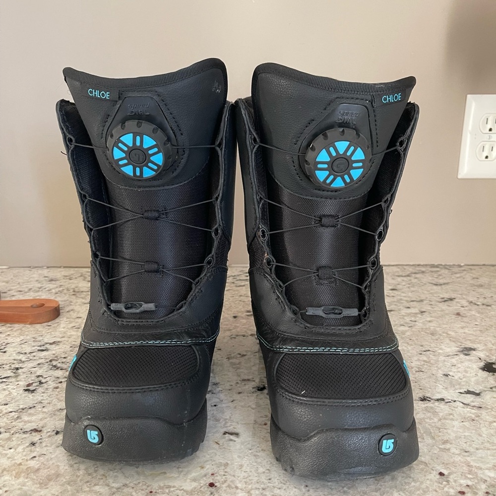 Burton Chloe Black and Blue Snowboarding Boots